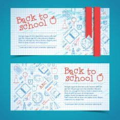 Back To School Banners Set N2