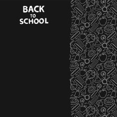 back to school - vector background with education icons N2
