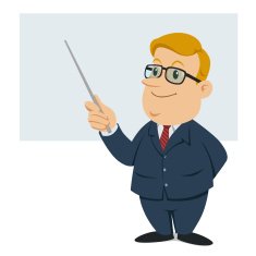 male teacher holding a wand