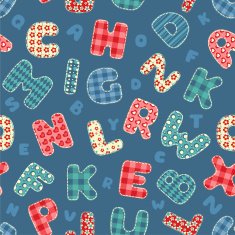Seamless alphabet pattern