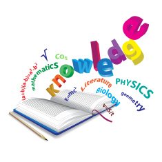 The book symbolizes obtaining a plurality of knowledge in school