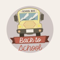 back to school emblem