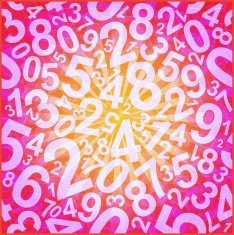 Modern abstract background with numbers N2