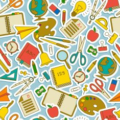 Back To School seamless pattern N12