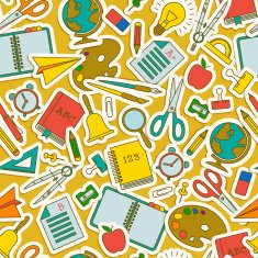 Back To School seamless pattern N13