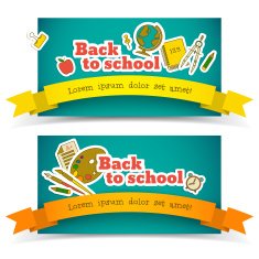 Back To School Banners Set N12