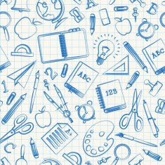 Back To School seamless pattern N20