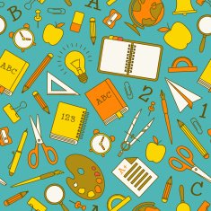 Back To School seamless pattern N21