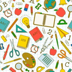 Back To School seamless pattern N23