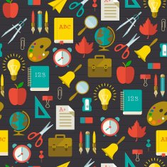 Back To School seamless pattern N33