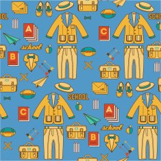 Back To School seamless pattern N34