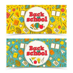 Back To School Banners Set N22