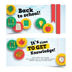Back To School Banners Set N23