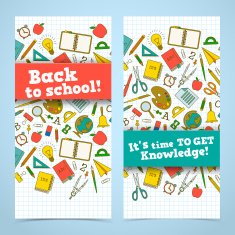 Back To School Banners Set N33