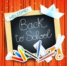 School background wiht blackboard
