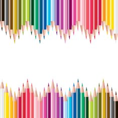 vector set of colored pencils N14