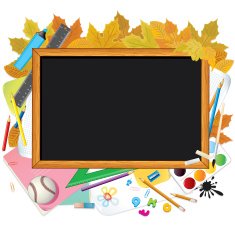 Back to School Illustration with Space for Text