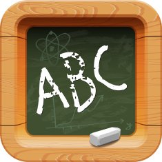 School blackboard icon