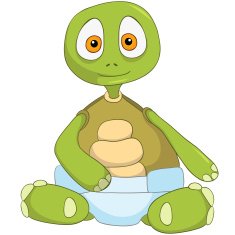 Funny Turtle Baby