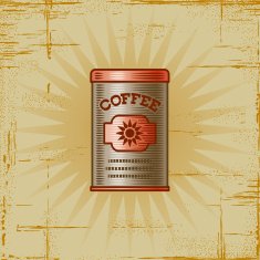 Retro Coffee Can