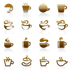 Coffee Vector logo template set