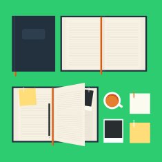 Flat notebook set