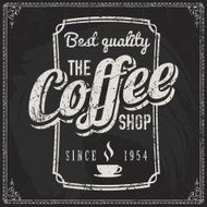 Vintage Coffee Label N5