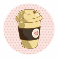takeaway coffee theme elements