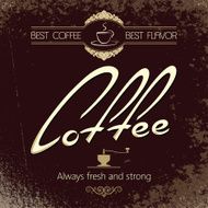 coffee vintage label background