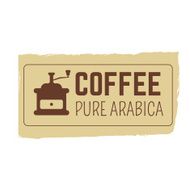 Coffee stamp or logo design