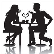couples in cafe