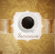coffee invitation background