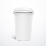 blank take-out coffee cup