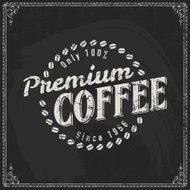 Vintage Coffee Label N7