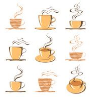 coffee cups set