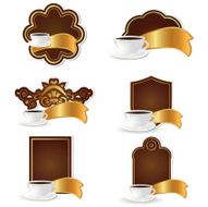 Coffe tags set