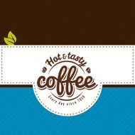 Vector coffee label