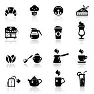 Icons set Cafe