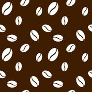 Seamless coffee beans background