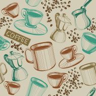 seamless coffee pattern N11