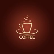 coffee cup design icon background