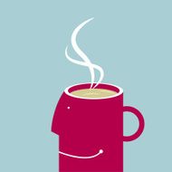Vector rendering of coffee concept