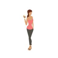 Woman with Coffee Illustration