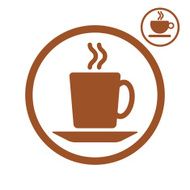 Tea and coffee cups icons