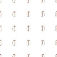 Seamless pattern with coffee beans