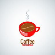 coffee cup bean design background N3