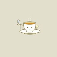 Enjoy more teatimes tea cup saucer spoon characters