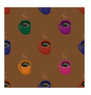 Coffee Cups Seamless Pattern