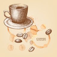 Hand drawn coffee cup illustration