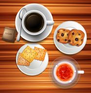Coffee cookies table